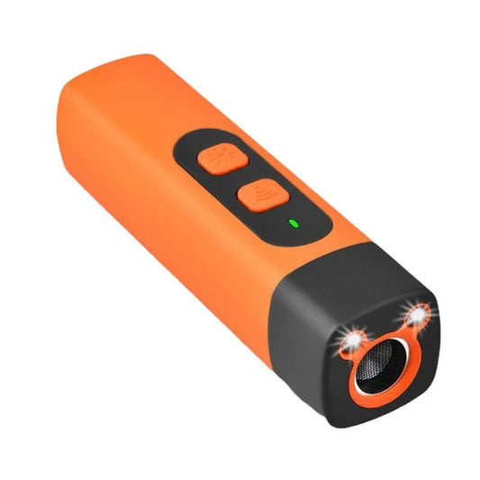 Rechargeable Ultrasonic Dog Repeller with LED Flashlight - Effective Anti-Barking Training Device for Your Pet