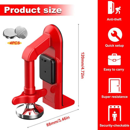Ultimate Portable Alarm Door Stopper with 80Db Siren – Your Essential Personal Protection for Home, Travel, and Beyond