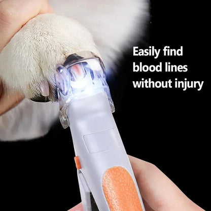Illuminate Your Pet's Grooming Routine with the Professional LED Pet Nail Clipper Scissors for Cats and Dogs